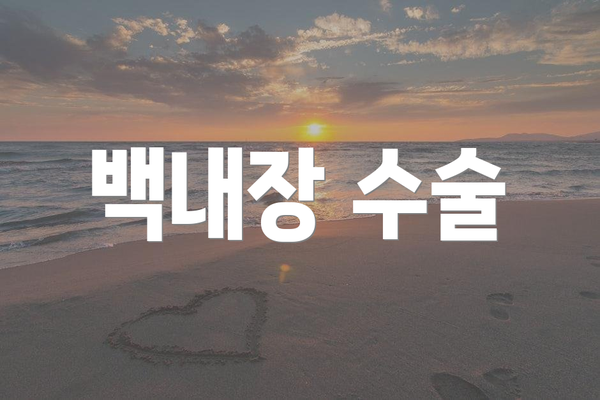 백내장 수술