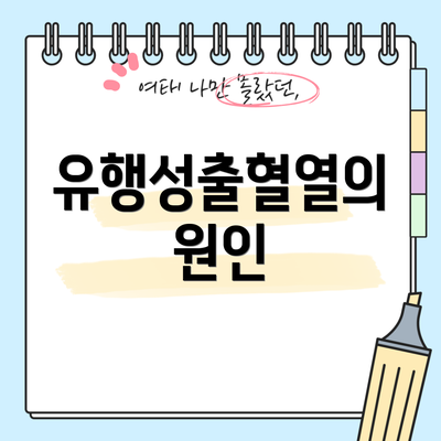 유행성출혈열의 원인