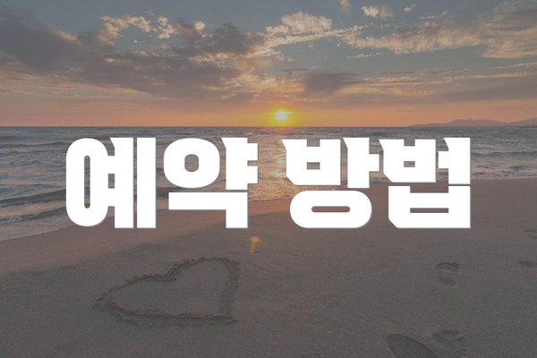 예약 방법