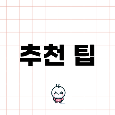 추천 팁