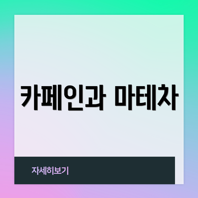 카페인과 마테차