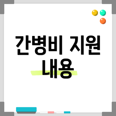 간병비 지원 내용