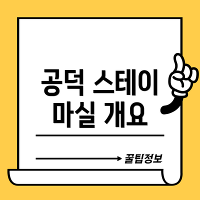 공덕 스테이 마실 개요