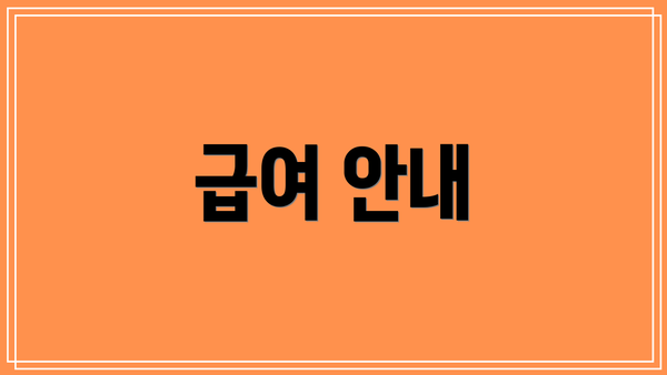 급여 안내