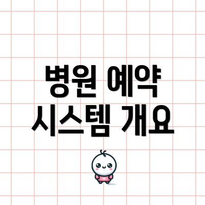 병원 예약 시스템 개요