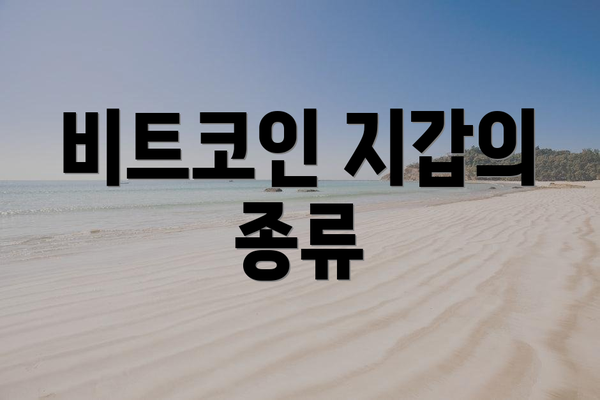 비트코인 지갑의 종류