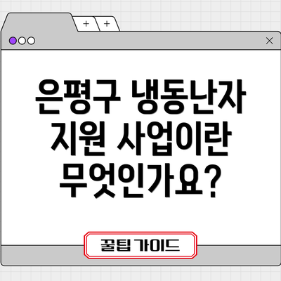 은평구 냉동난자 지원 사업이란 무엇인가요?
