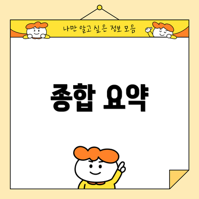 종합 요약
