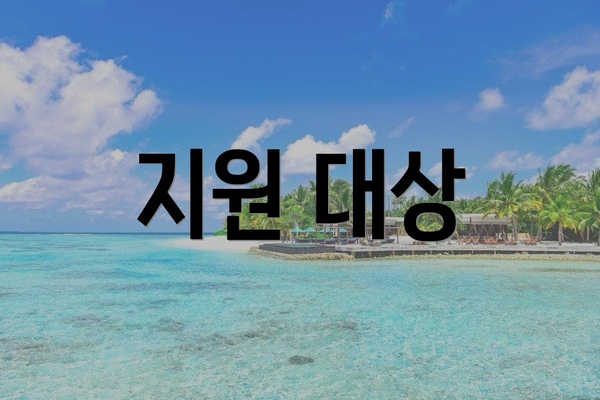 지원 대상