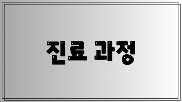 진료 과정