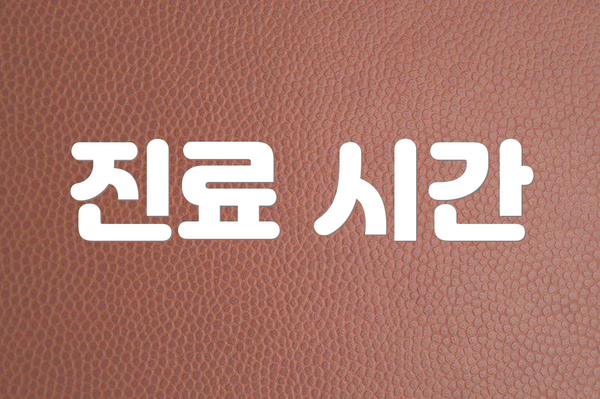 진료 시간