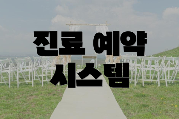 진료 예약 시스템