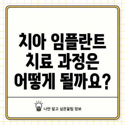 치아 임플란트 치료 과정은 어떻게 될까요?