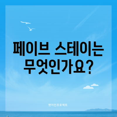 페이브 스테이는 무엇인가요?