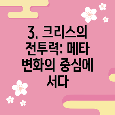 3. 크리스의 전투력: 메타 변화의 중심에 서다